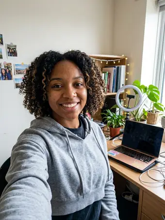 Reference portrait used for an AI image demonstration