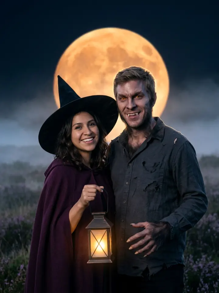 Witch and wolf