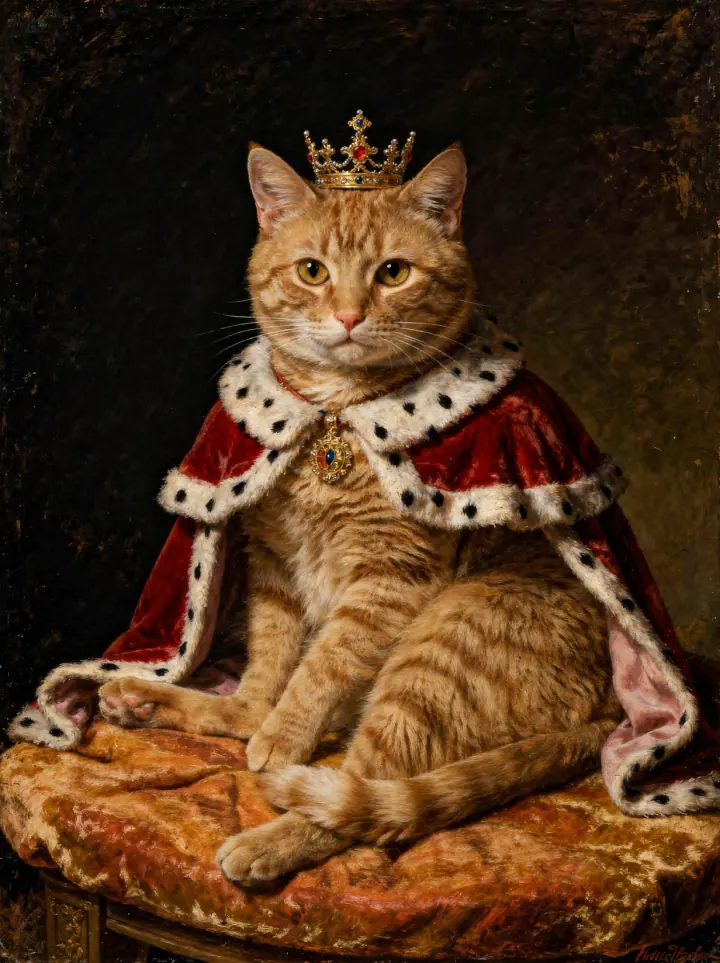 Royal oil painting