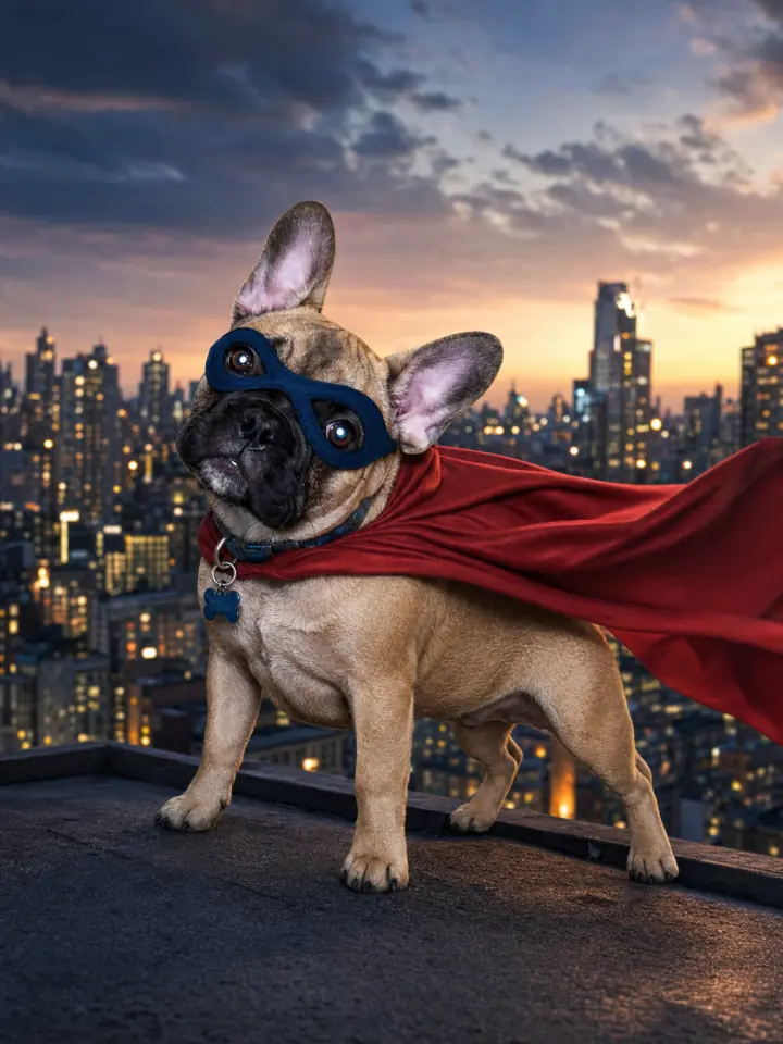 Dog as a superhero