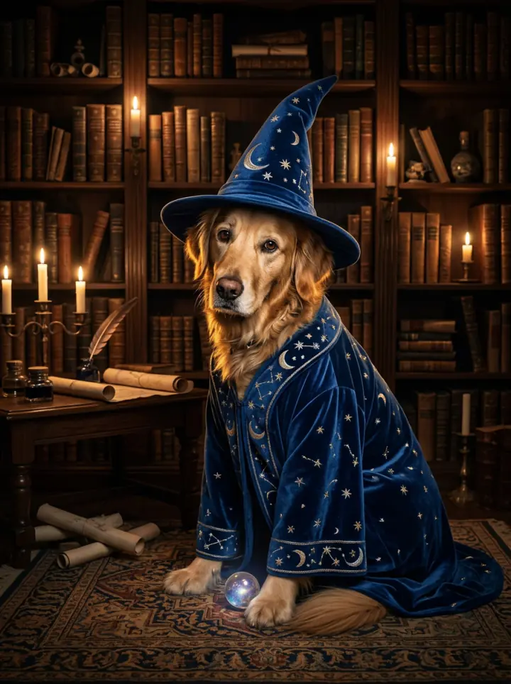 Dog as a wizard