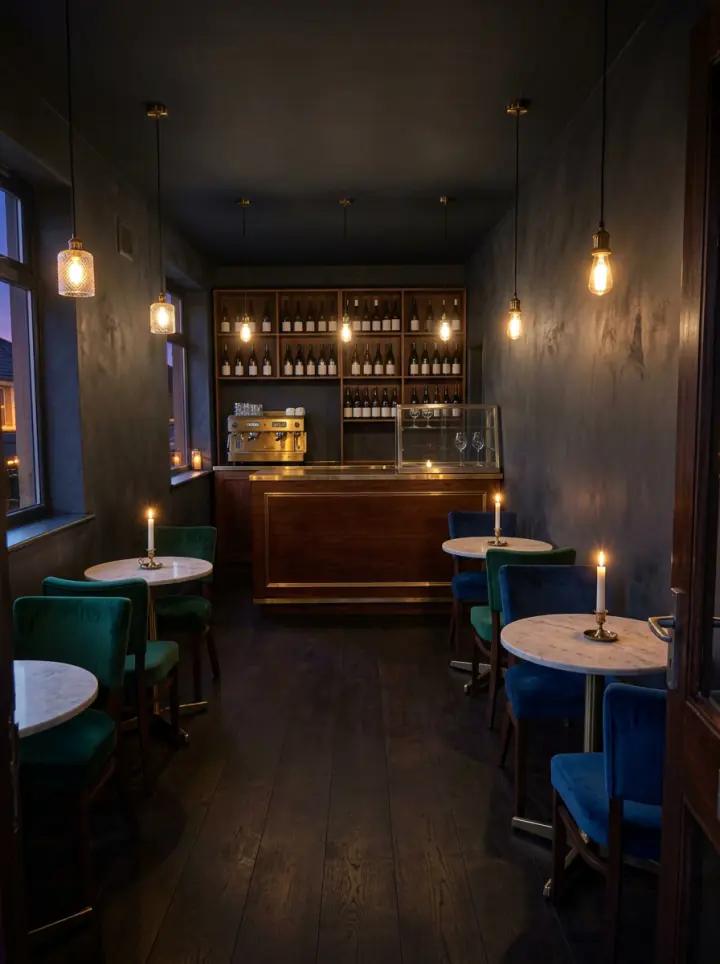 Evening wine bar